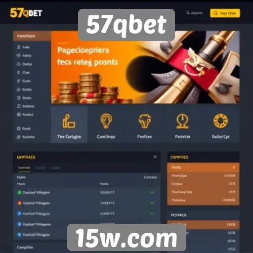 Interface do usuário do site 57qbet é intuitiva